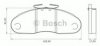 BOSCH 0 986 BB0 056 Brake Pad Set, disc brake